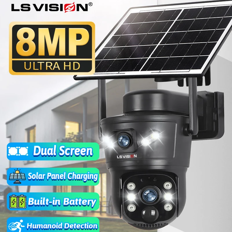 Garden Camera - LS VISION 8MP 4G Solar Camera