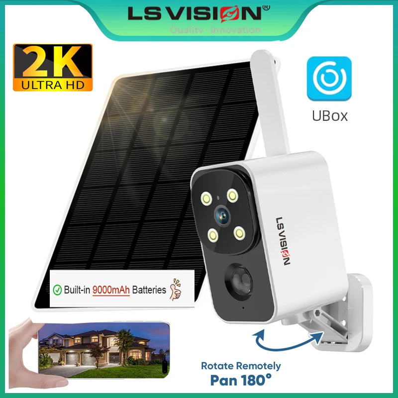 Garden Camera - LS VISION Outdoor Solar Camera Wireless